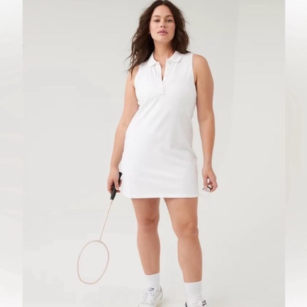 OFFLINE By Aerie | Courtside Polo Mini Dress White Size Small (P)